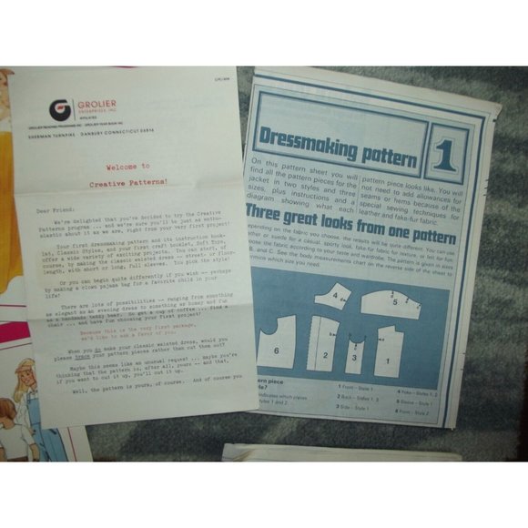 Creative Patterns 1975 Vintage Lot Collection Patterns Books Cards - Picture 9 of 9